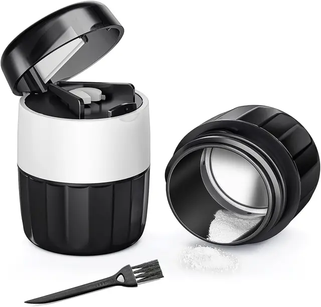 VVM 3-in-1 Pillenvermaler en Pillensnijder, Pillenvergruizer tot fijn poeder met roestvrijstalen maalkop, Pillenmaler met opbergruimte voor tabletten, Snijder en splitter voor kleine en zeer kleine pillen