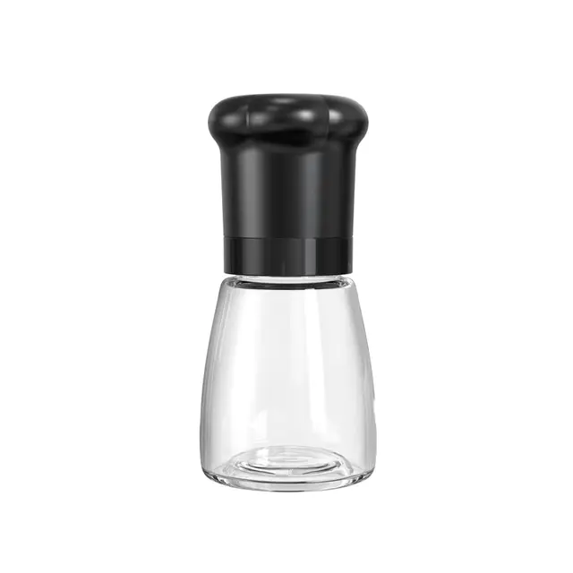 Cuisync KYMQ-AS-C Moulin manuel en PP et verre ,180 ml, noir