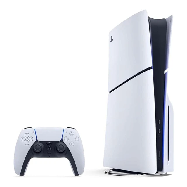Sony Console PlayStation 5 Slim Standard avec Manette PS5 sans fil Dualsense - Blanc - Version EU
