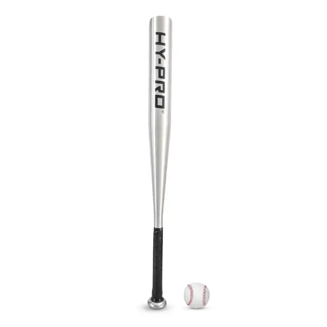 Hy-Pro 26" Alu Baseball Bat & Ball - Silver