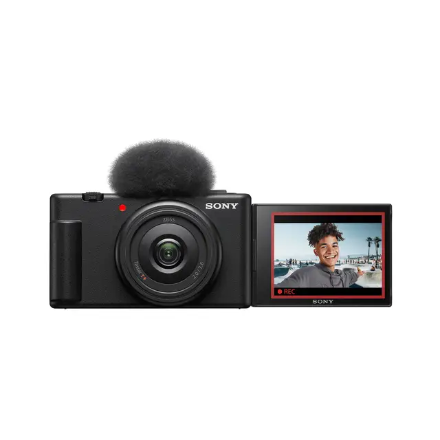 Sony ZV-1F Compact Vlog Camera – 1-Inch Sensor, Ultra-Wide Lens for Selfie Shooting