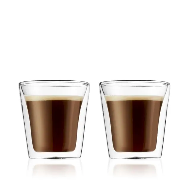 Bodum CANTEEN - Set of 2 Glasses 0.1L - Double Wall - Small