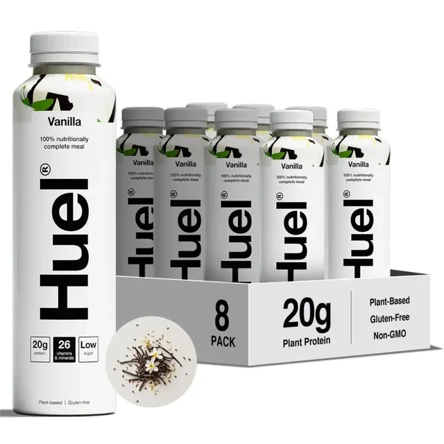 Huel RTD White Edition Vanilla Flavour Multipack - 8 x 500 ml