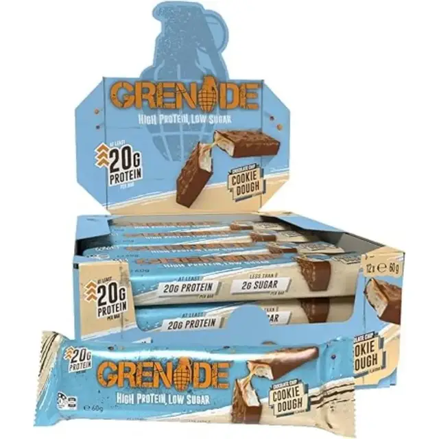 Grenade Carb Killa Protein Bars Chocolate Chip Cookie Dough Flavour Multipack - 12 x 60 g
