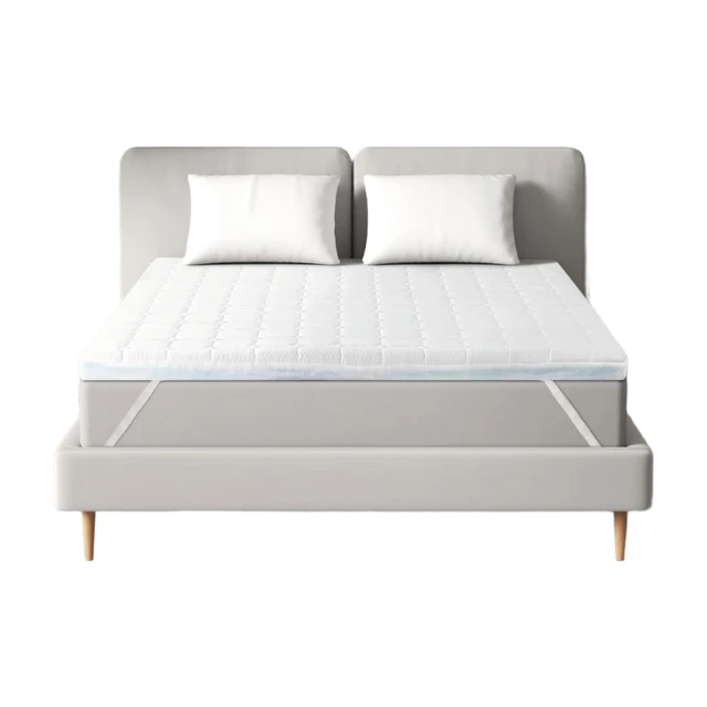 EGO HOME Matrastopper 90 x 190, 7 cm hoog schuim met 7 zones uitsnijding, Oeko-Tex gecertificeerd, geschikt voor boxspring, matrassen, sofa, bed