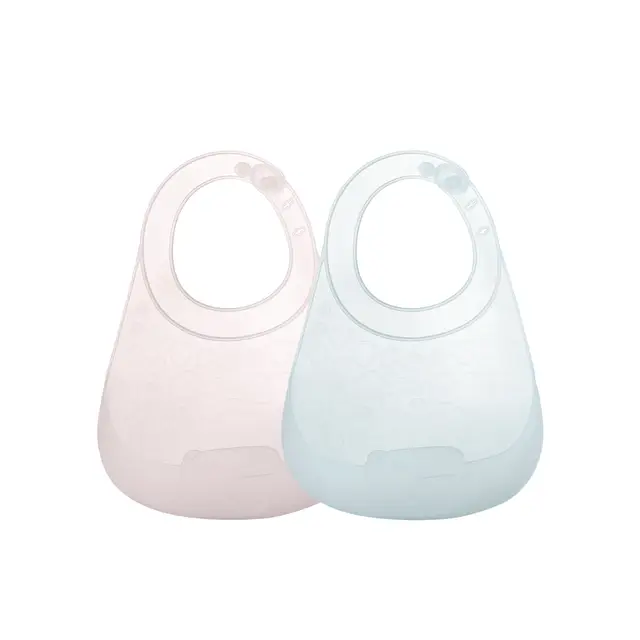 Bc Babycare superleichte Silikon-Feuerflecken, 2 Stück, Stilvolles Pink + Beruhigendes Blau