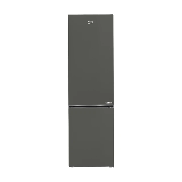 Beko B7RCNA408HG Fridge Freezer, 32 dBA, (GP: B), 355l, HarvestFresh, 0°C-Zone, MultiZone, Smooth Fit: 90 Grad Türöffnung, ProSmart Compressor - mit 10 Jahren Kompressorgarantie & VDE Lebensdauertest 25 Jahre, HxBxT: 203,5 x 59,5 x 66,3 cm, Manhattan Grey