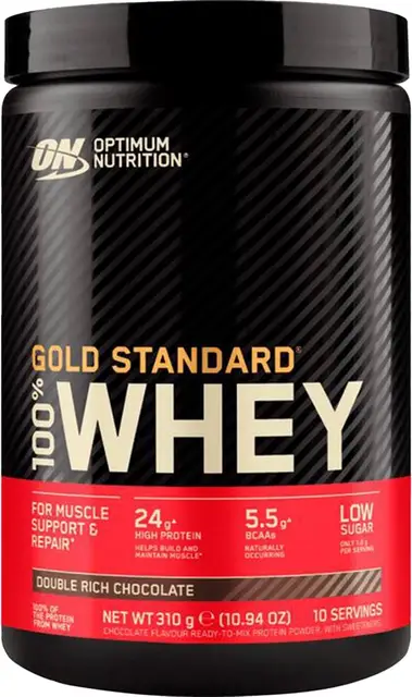 Optimum Nutrition Gold Standard 100% Whey Double Rich Chocolate 310 g (10 porties)