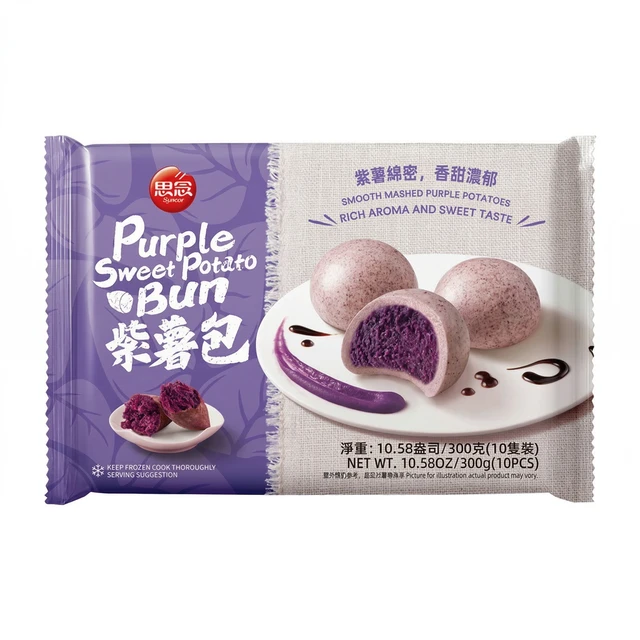 Synear Purple Sweet Potato Bun 300g