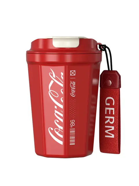 Coca-Cola Collection Octagon-Design Thermobecher mit Vakuumisolation - Rot, Neujahrs-Angebot, Top-Geschenkideen