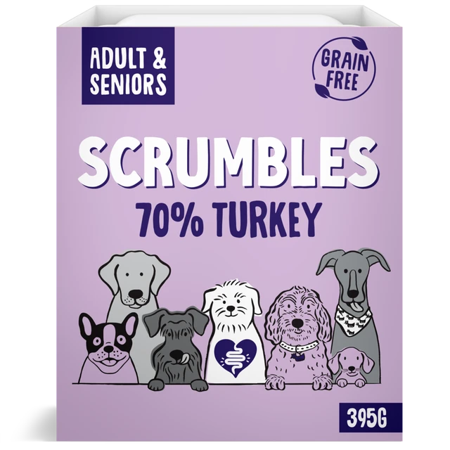 Scrumbles Wet Dog Food Turkey 395g