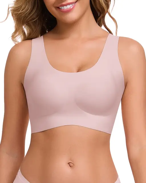ubras Classic Bralette Smart Size -, Couple Gift Perfect Gift for woman, Essential Comfort Underwear - Dusty Pink-M, Suitable for Any Season