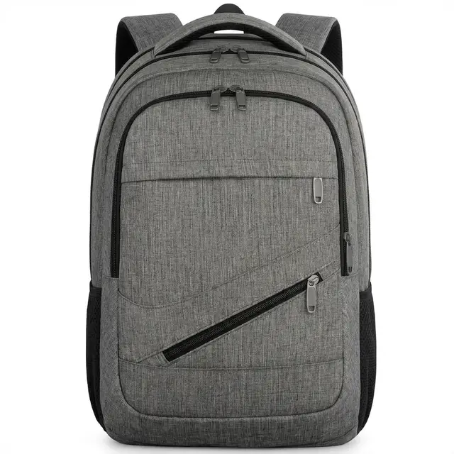 Laptop Backpack， 17 Inch College Backpack for High School， Large Travel Rucksack Water Resistant Laptop Bag Business Work with USB Charger Port， Anti Theft TSA Rucksack for Men Women， Grey， New Year Sale ， Top gift picks