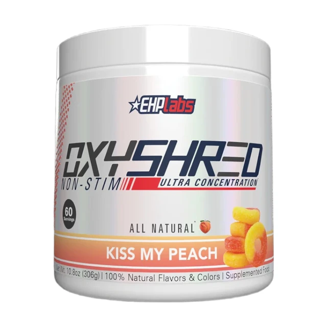 EHPlabs Thermogenic Powder Kiss My Peach Flavour OxyShred Non Stim - 60 Servings