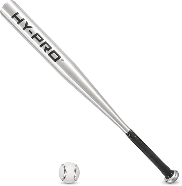 Hy-Pro Baseball Bat & Ball Aluminium Silver