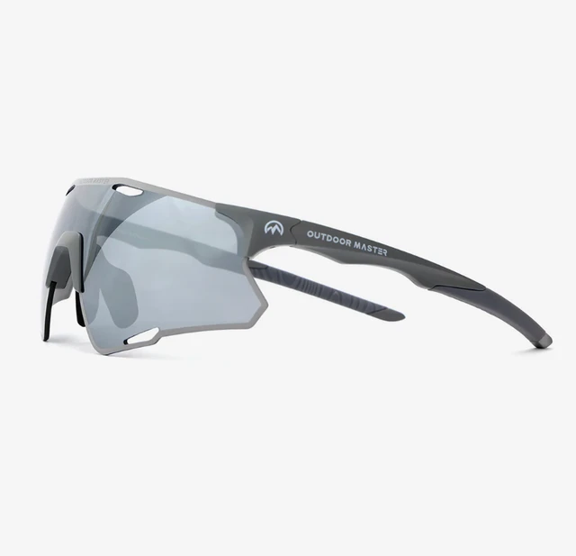 OutdoorMaster LARK SV Lunettes de cyclisme polarisées - Bleu/gris