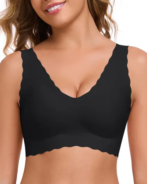 ubras-Wave geschnittenes Bralette-Smart Size-Schwarz-S-18