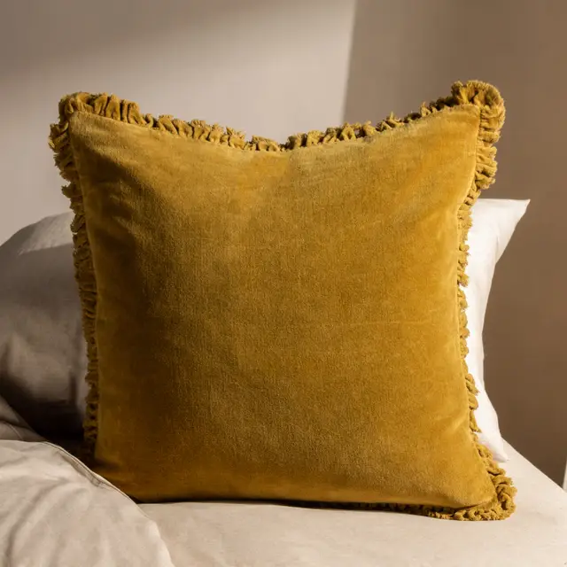 Yard Cushion Bertie Square Saffron 45x45cm