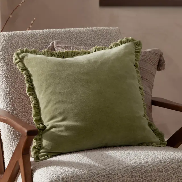 Yard Cushion Bertie Square Sage 45x45cm