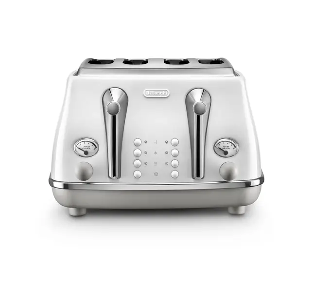 De’Longhi Icona Capitals 4 Slice Toaster, White, CTOC4003.W