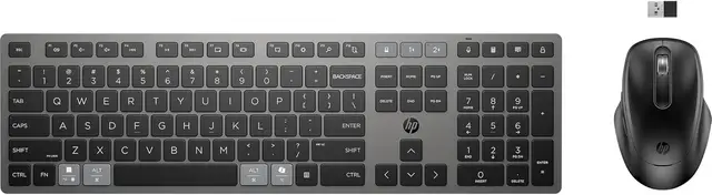 HP 720 Multi-Device Rechargeable Wireless Keyboard and Mouse Combo