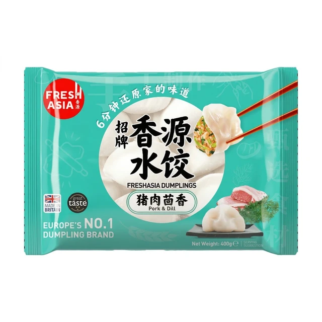 Freshasia Raviolis chinois saveur porc et fenouil - 400 g