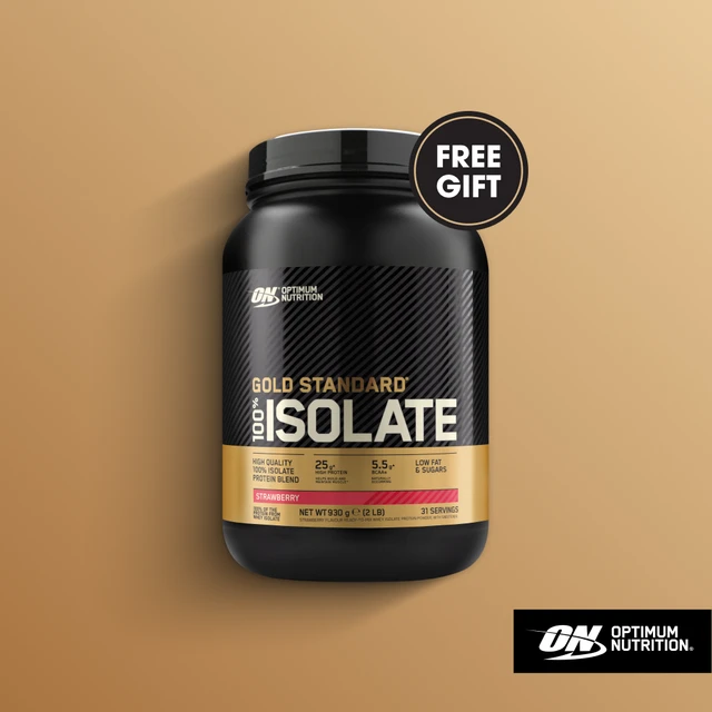 Optimum Nutrition Gold Standard 100% isolaat aardbei 930 g (31 porties)