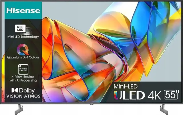 Hisense 55U62KQ ULED MiniLED Smart TV 4K 60Hz 55 inch
