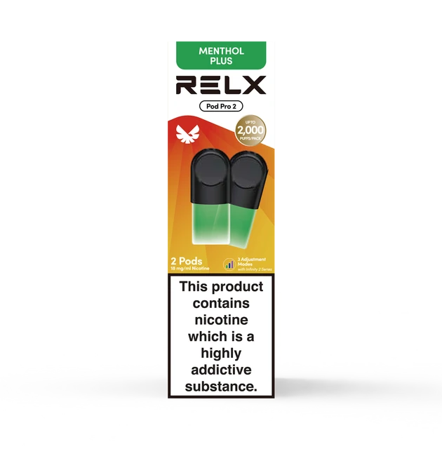 RELX Menthol Plus Pre-filled 2 Pods Pack
