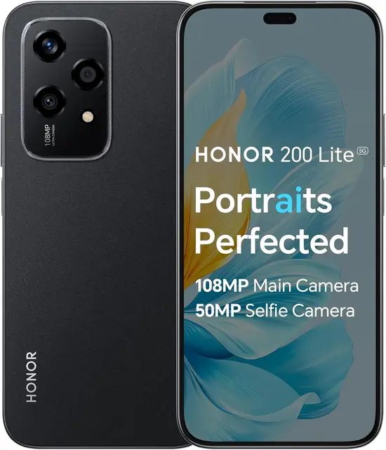 Honor 200 Lite 8GB+256GB Midnight Black Dual Card