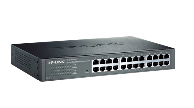 TP-Link TL-SG1024DE Netzwerk-Switch, managed L2, Gigabit Ethernet (10/100/1000), schwarz