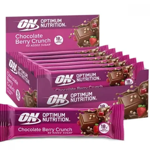 Optimum Nutrition CHOCOLATE BERRY CRUNCH Bar 12 x 55G