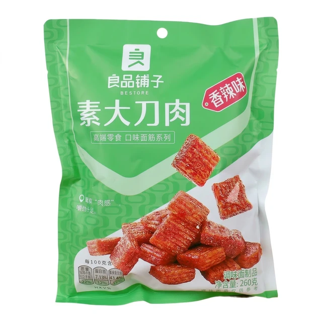 Bestore pittige tarwegluten-snack (vegetarische 'Dadao Rou') bevat zoetstoffen 260 g