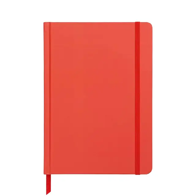 Jubiluu A5 Undated Hardcover 18-Month - 112 Sheets (100g offset paper), Bookmark & Elastic Band - Undated Planner for Long-term Planning, Goal Tracking, or Daily Organization-Scarlet Red