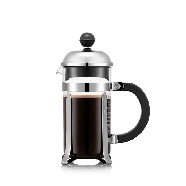 Bodum CHAMBORD 350ml - 3 Cups - French Press Coffee Maker - Silver