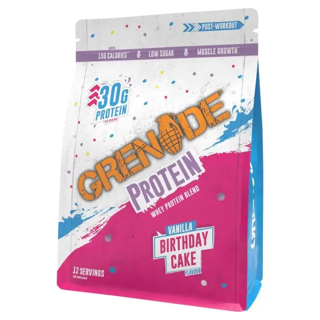 Grenade Whey Protein Powder Birthday Cake Flavour - 480 g