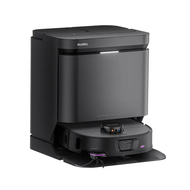 Eureka Floorcare Robot Vacuum and Mop – 2 in 1 Cleaning, Self-Cleaning and Self-Emptying Docking Station, Max Ultra System, Black – NERJ15MAXULTRABK