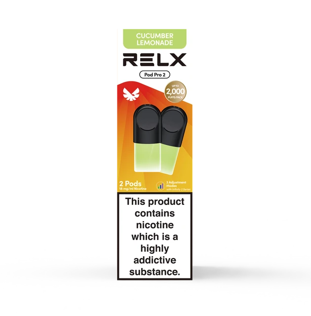 RELX Cucumber Lemonade Pre-filled 2 Pods Pack