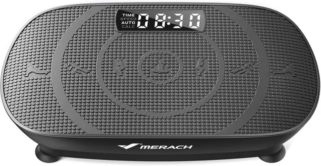 MERACH Plateforme Vibrante - Entraînement Complet du Corps, Silencieuse, Vitesse Auto/Manuelle, Haut-Parleur Bluetoo