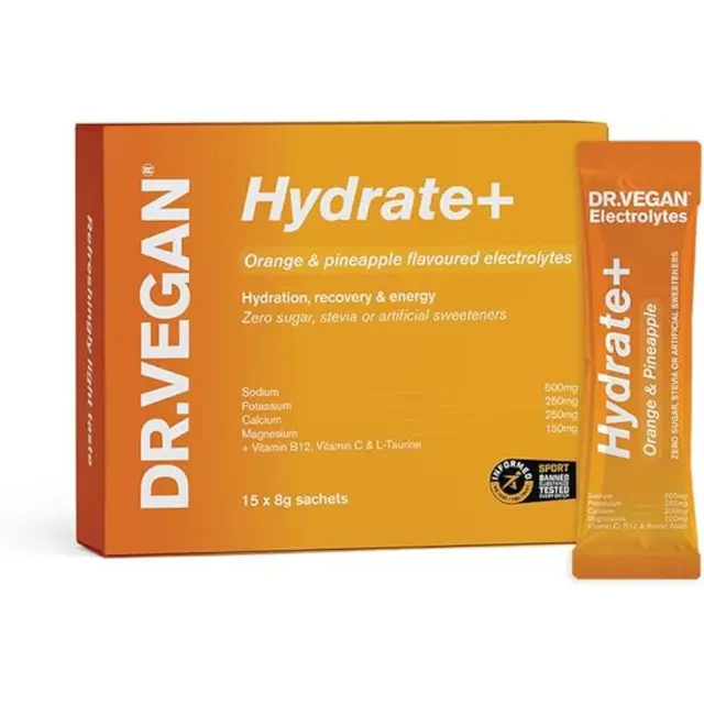 DR.VEGAN Hydration Sachets Orange and Pineapple Flavour - 15 Sachets