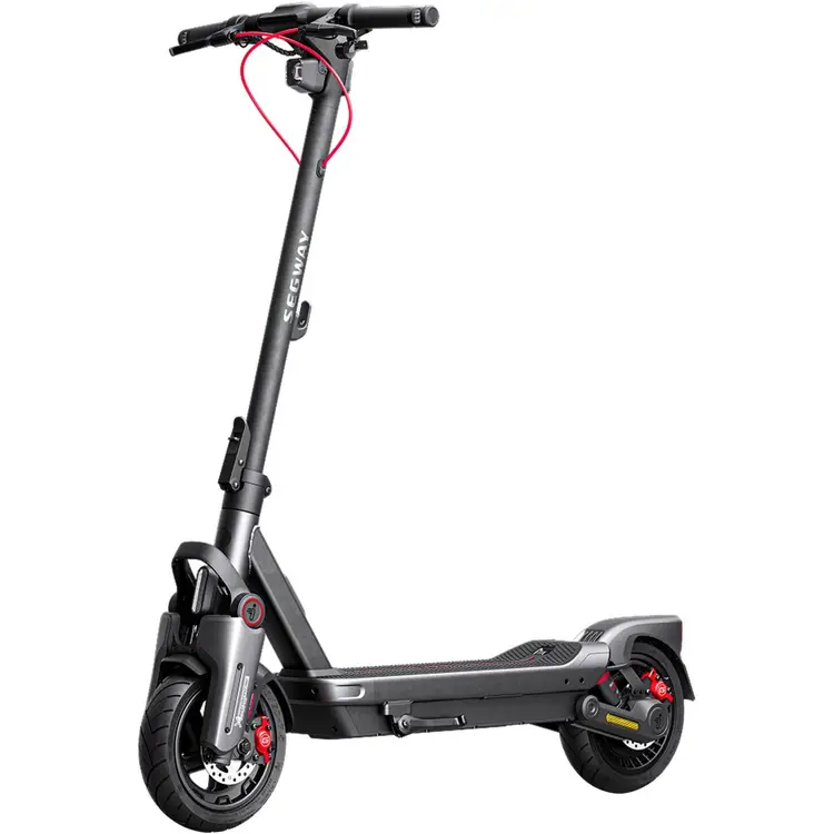 Segway-Ninebot MAX G3 DElektroroller – 20 km/h, 80 km Reichweite, Duale hydraulische Federung, 11" selbstschließende Reifen, Smartes TFT-Display, IPX6, FlashCharge, Schwarz/Silber/Rot image 0