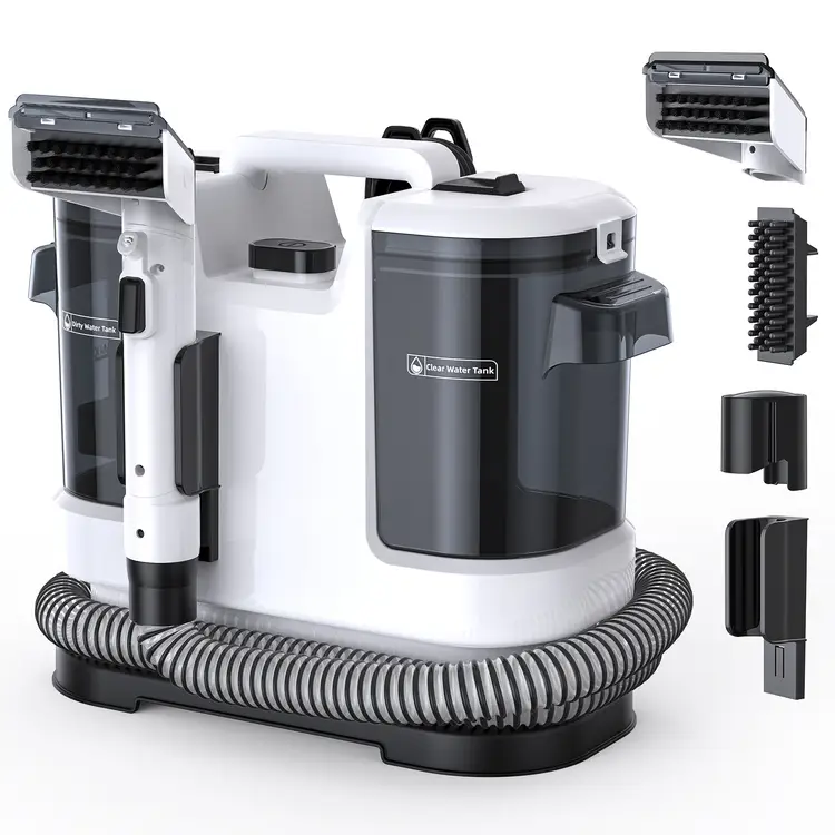 Lubluelu V6 Nasssauger Teppichreiniger, 450 W, 13500 Pa Saugkraft, Polster- & Fleckenreiniger mit großem Tank & langem Kabel für Teppich, Sofa, Polster | Teppich- und Polsterreinigungsgeräte