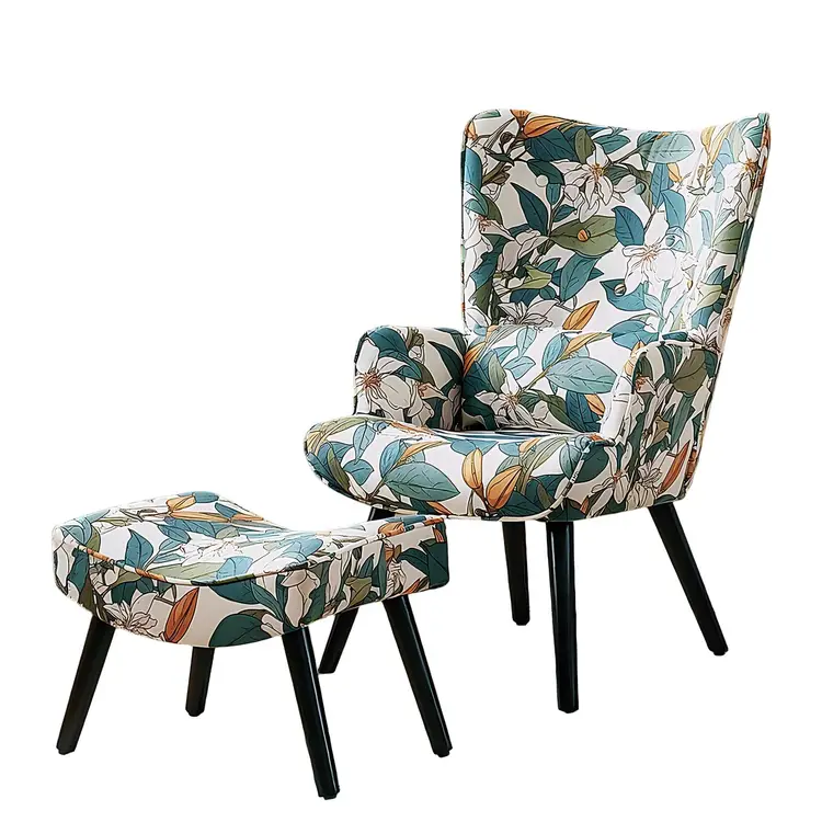 Relaxsessel Lehnstühle, Ohrensessel mit Hocker lesesessel Grün | Sofas, Sessel & Hocker