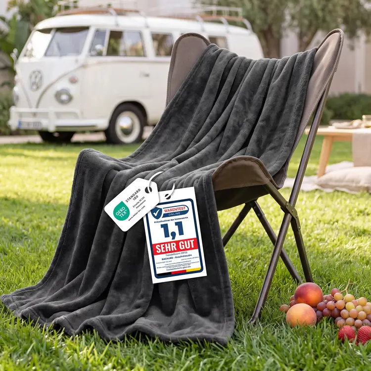 Kuscheldecke flauschige Decke Fleecedecke – Wohndecke warm winterlich weich, Sofadecke XL, Geschenke für Frauen, Couchdecke, Wohn- und Kuscheldecken 150 x 200 cm, Sofa-Überwurfdecke, Dunkelgrau, 90 % Polyester | Decken & Plaids