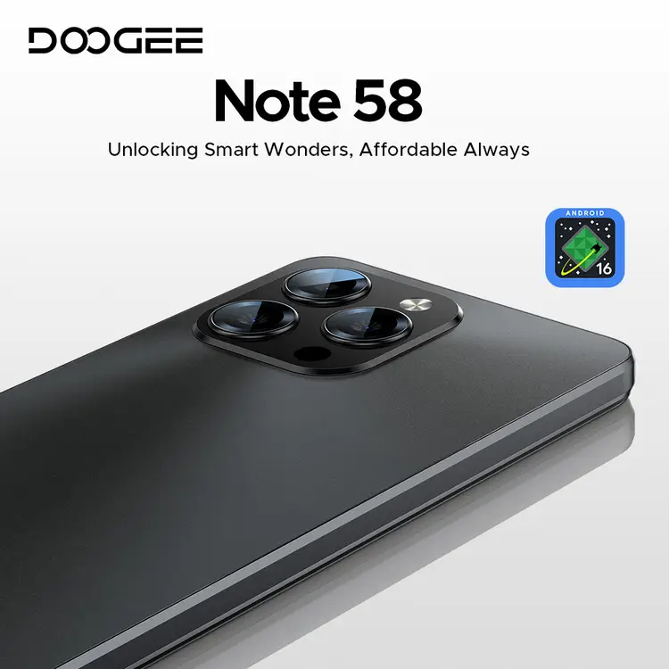 DOOGEE Note 58 Mobile Phones - Newest Android 15 Smartphone, 6.75