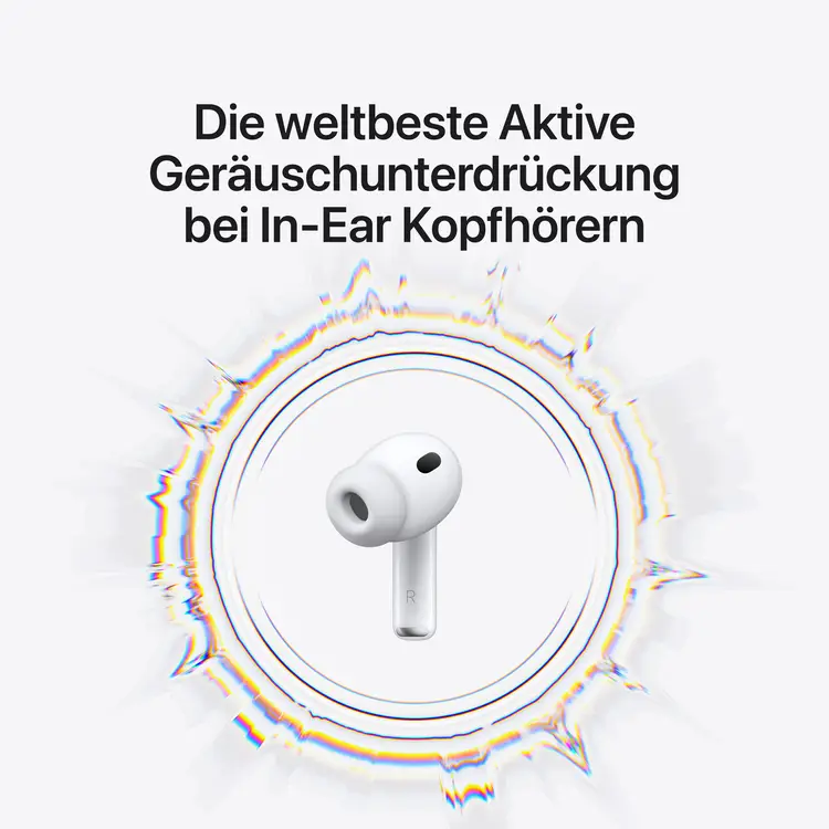 Apple AirPods Pro 3, kabellose In-Ear-Bluetooth-Kopfhörer, aktive