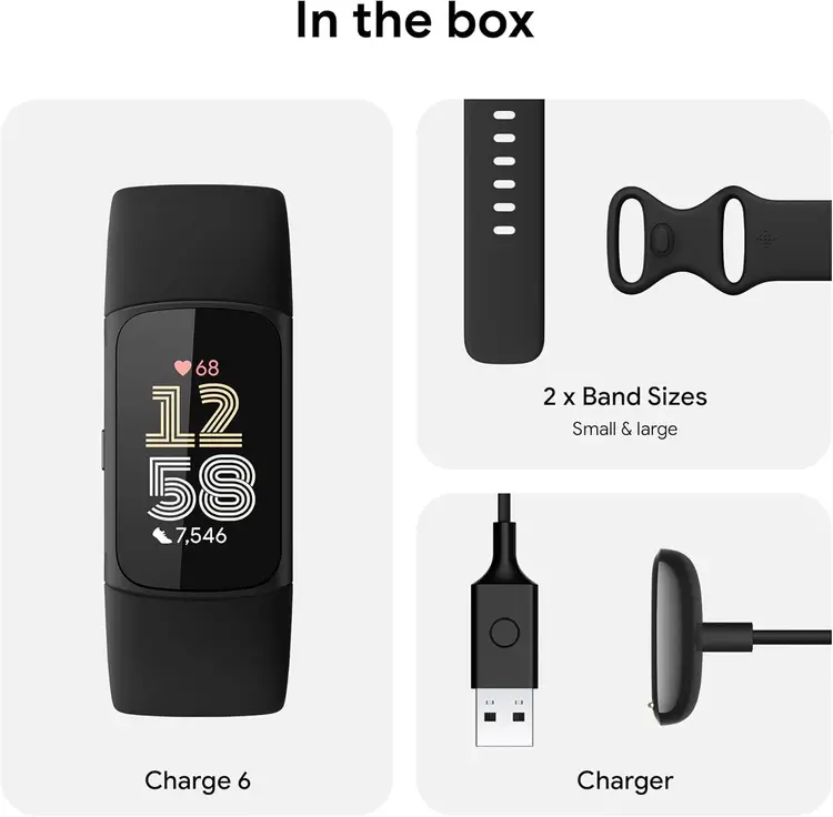 Fitbit Charge 6 - Obsidian/ Black | Fitness Trackers | Joybuy