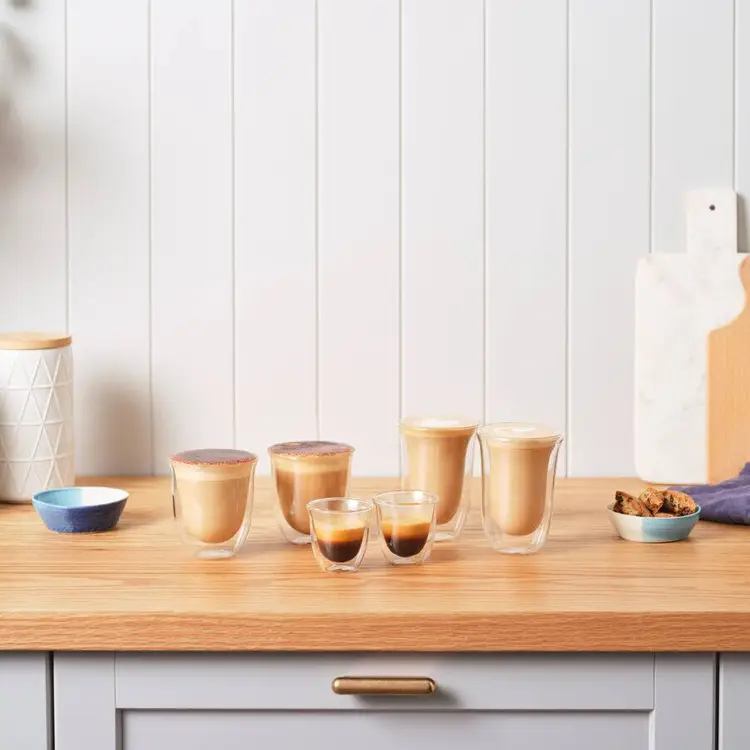 De'Longhi DLSC312 Latte-Macchiato-Gläser Transparent | Glaswaren