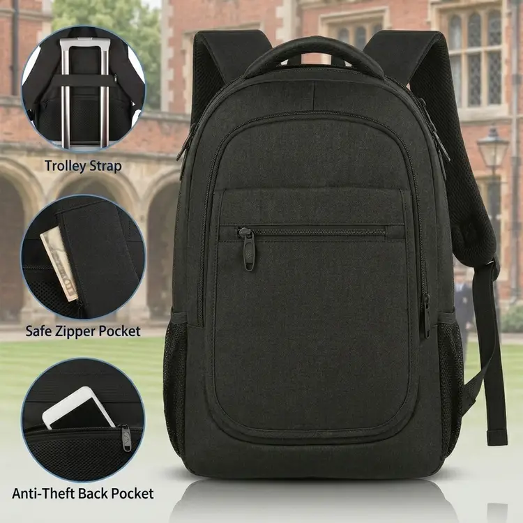 anti theft business laptop backpack kingdao Manhattan Amsterdam Anti-Theft Sling Bag 13.3