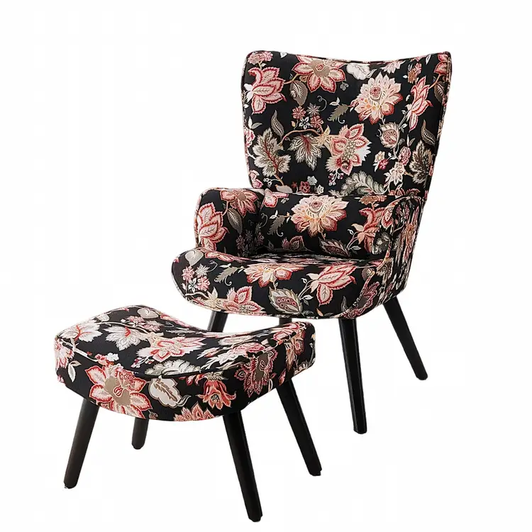 Relaxsessel Lehnstühle, Ohrensessel mit Hocker lesesessel Schwarz | Sofas, Sessel & Hocker